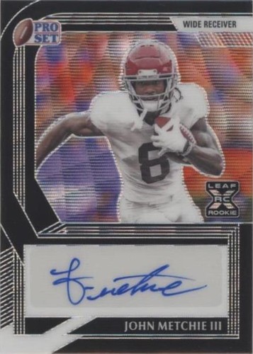2022 Leaf Pro Set Metal John Metchie III #PA-JM2