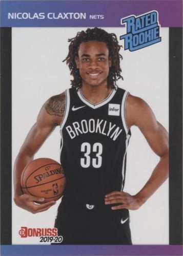 2019-20 PANINI PRIZM NIC CLAXTON RC ROOKIE BROOKLYN NETS 292