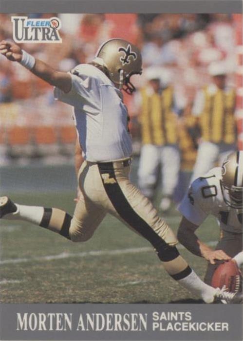 Football Sports Trading Card Singles Morten Andersen for