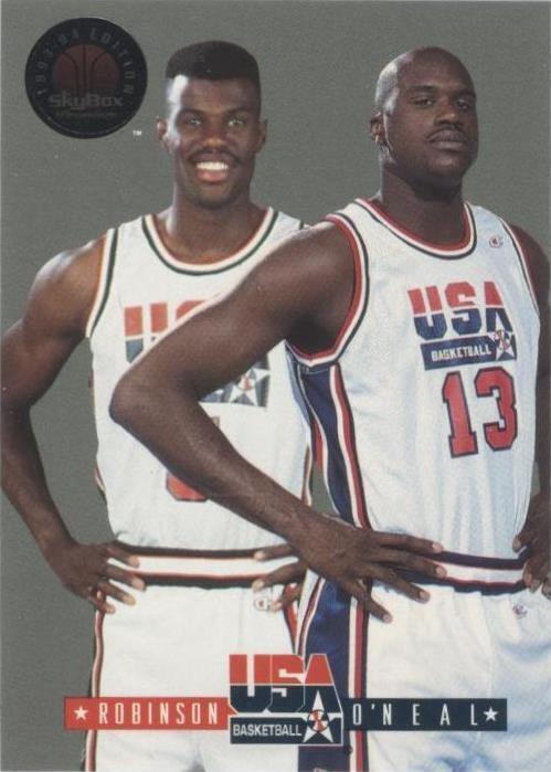1993-94 Skybox Premium - David Robinson/Shaquille O'Neal #10