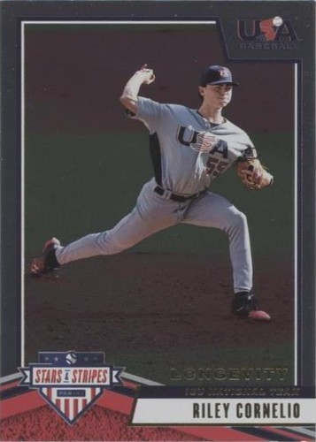 2019 Panini USA Baseball Stars & Stripes Longevity - Riley Cornelio #32