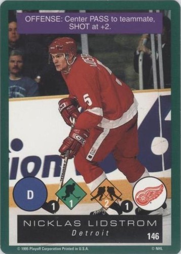 1995-96 Playoff One on One Challenge - Nicklas Lidstrom #146