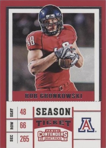 2017 Panini Contenders Draft Picks Rob Gronkowski #84