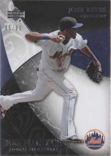 2007 Upper Deck Exquisite Rookie Signatures - Jose Reyes #83