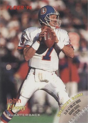 1996 Fleer Shell FACT John Elway #74