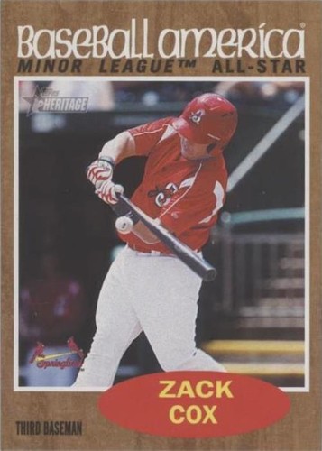 2011 Topps Heritage Minor League Edition - Zack Cox #204