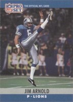 1990 Pro Set Jim Arnold #95