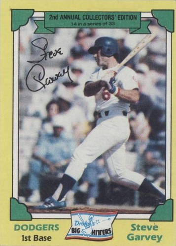 1982 Topps Drake's Big Hitters - Steve Garvey #14