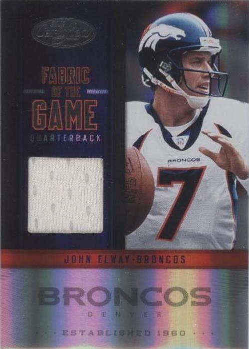 John Elway #25 2012 certificado Panini