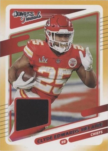 2021 Panini Donruss Clyde Edwards-Helaire #DT15
