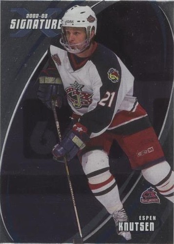 2002-03 In the Game Be A Player Signature Series - Espen Knutsen #059