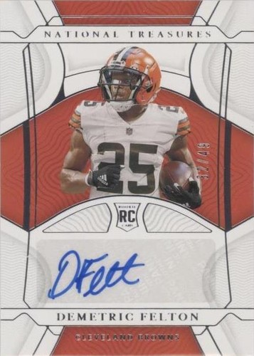 2021 Panini National Treasures Demetric Felton #102