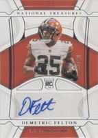 2021 Panini National Treasures Demetric Felton #102