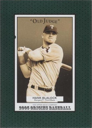 2005 Upper Deck Origins - Hank Blalock #4