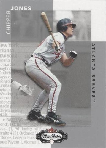 2002 Fleer Box Score - Chipper Jones #50
