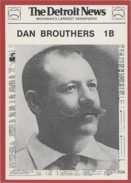 1981 Detroit News Detroit Tigers Boys of Summer 100 aniversario - Dan Brouthers #80