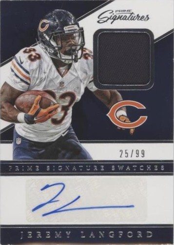 2016 Panini Prime Signatures Jeremy Langford #PSS-JL