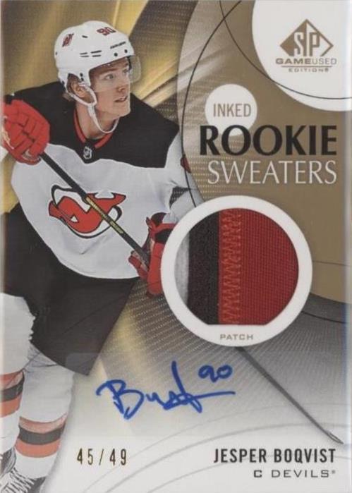 2019-20 Upper Deck SP Game Used - Jesper Boqvist #RS-JB