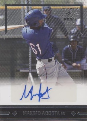 2020 Leaf Ultimate Draft - Maximo Acosta #GLR-MA2