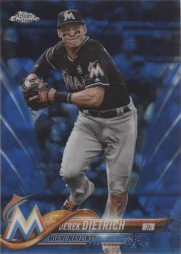 2018 Topps Chrome Sapphire Edition - Derek Dietrich #657