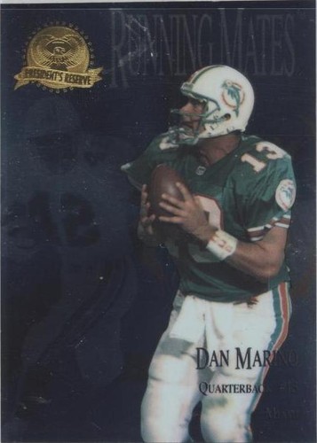 1996 Collector's Edge President's Reserve Dan Marino Terry Kirby #RM21