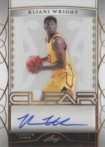 2022-23 Leaf Trinity - Kijani Wright #CA-KW2