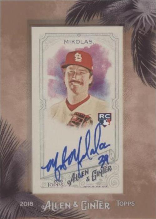 2018 Topps Allen & Ginter - Miles Mikolas #MA-MMI