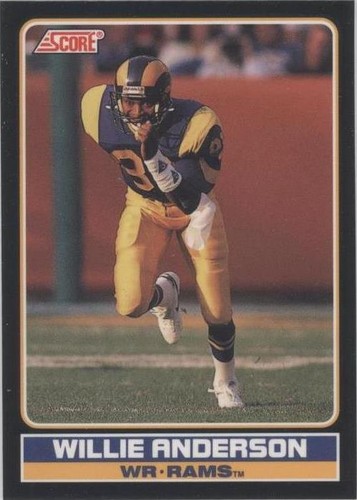1990 Score Willie "Flipper" Anderson #33