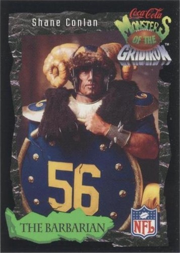 1994 Classic Pro Line Live Coca-Cola Monsters of the Gridiron Shane Conlan #17
