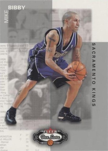 2002-03 Fleer Box Score - Mike Bibby #107