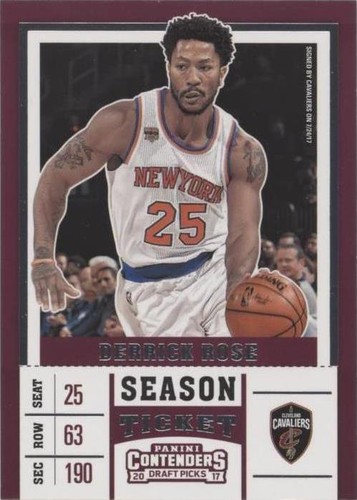 2017-18 Panini Contenders Draft Picks - Derrick Rose #13