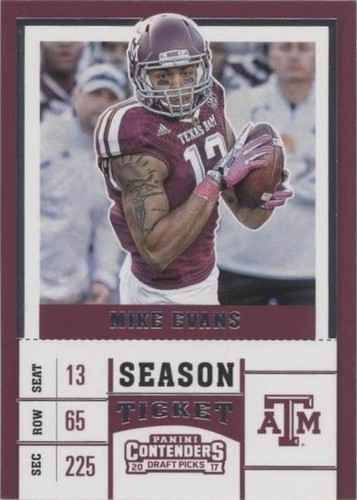 2017 Panini Contenders Draft Picks Mike Evans #78