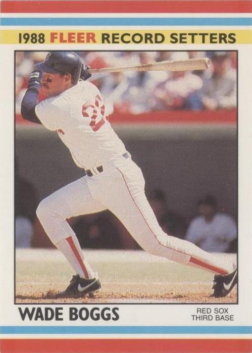Fleer Baseball Record Setters 1988 - Wade Boggs #3