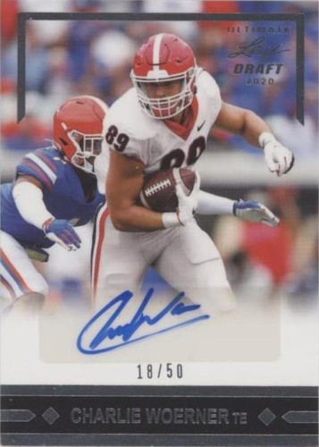 2020 Leaf Ultimate Draft Charlie Woerner #91-CW2