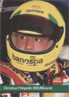 1992 Grid Motorcard Formula 1 - Christian Fittipaldi #88