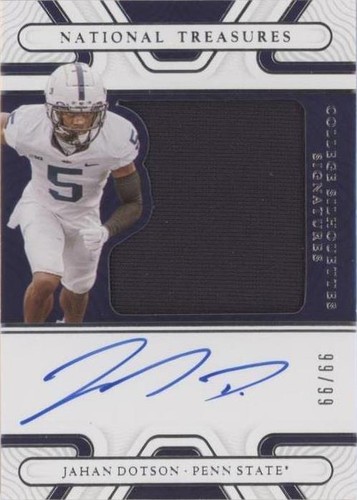 2022 Panini National Treasures Collegiate Jahan Dotson #SS-JDO