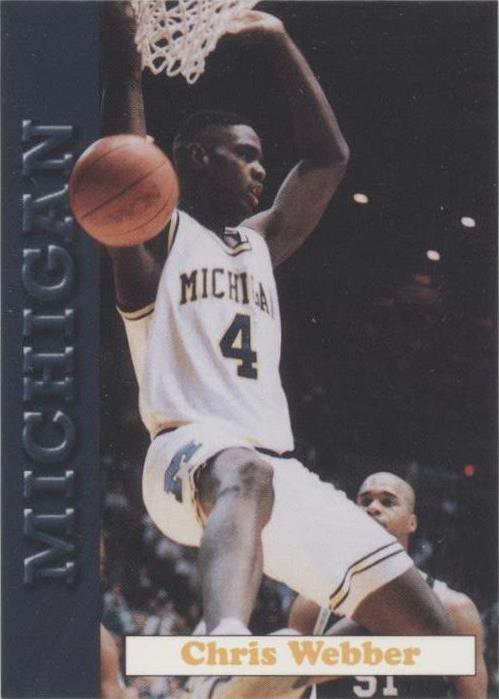 1992-93 Michigan Wolverines Team Issue - Chris Webber #8