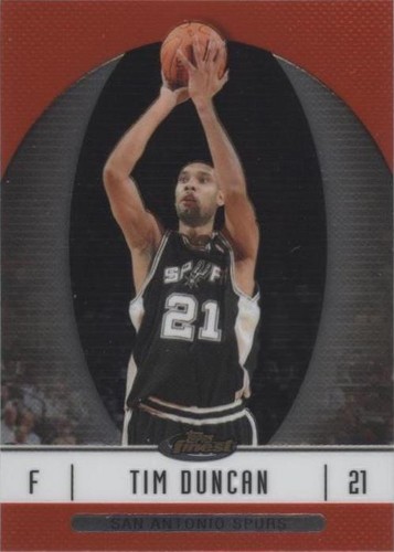 2006-07 Topps Finest - Tim Duncan #9