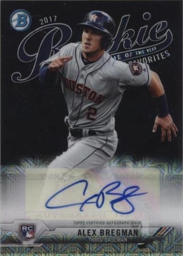 2017 Bowman - Alex Bregman #ROYFA-AB