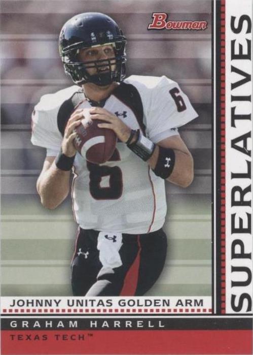 2009 Bowman Draft Picks Graham Harrell #S6