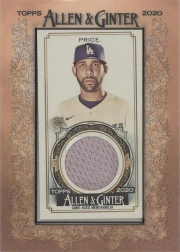 2020 Topps Allen & Ginter's - David Price #MFR-DP