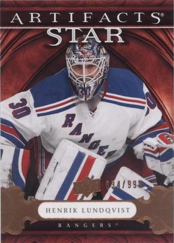 2009-10 Upper Deck Artifacts - Henrik Lundqvist #141