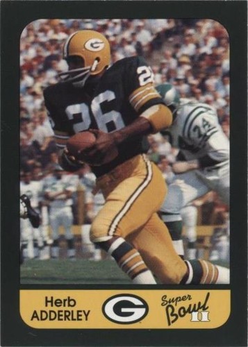 1991 Champion Cards Green Bay Packers Super Bowl II 25th Anniversary Herb Adderley #18