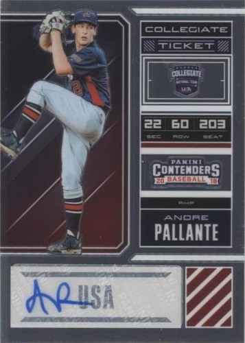 2018 Panini Elite Extra Edition - Andre Pallante #USA-AP