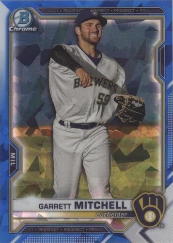 2021 Bowman Chrome Draft Sapphire Edition - Garrett Mitchell #BDC-116
