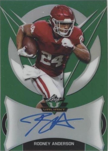 2019 Leaf Valiant Rodney Anderson #BA-RA1