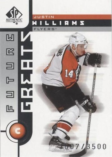 2001-02 SP Authentic - Justin Williams #114