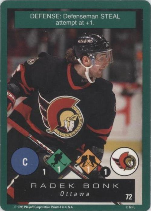 1995-96 Playoff One on One Challenge - Radek Bonk #72