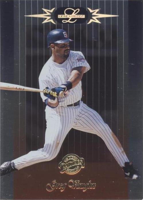1996 Leaf Limited - Greg Vaughn #80