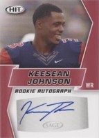 2019 Sage Hit Premier Draft Keesean Johnson #A39